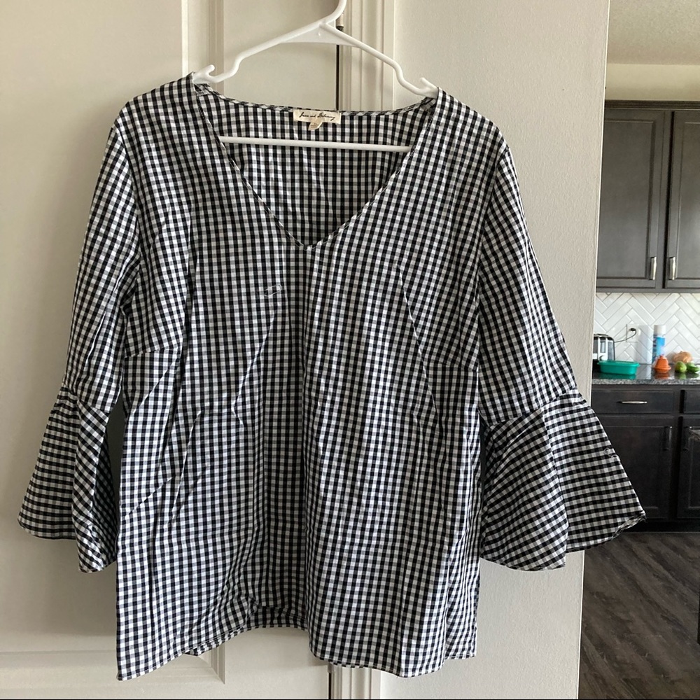 Jane & Delaney Gingham Top